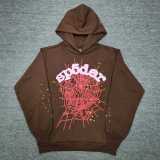 Cross-border foreign trade top version Sp555der spider web American style trendy unisex pullover hoodie