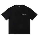 Cross-border European and American foreign trade S-letter printed cartoon series street casual loose-fitting unisex short-sleeve shirt