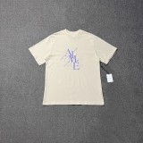 Cross-border foreign trade Aime classic letter print landmark building round neck loose-fitting unisex couple short-sleeve T-shirt trendy