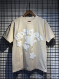 Cross-border trendy brand Sp555der loose hip-hop spider web letter t-shirt, couple's matching classic casual short sleeve