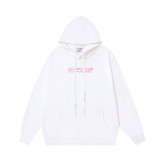 High-quality OFF American streetwear brand heavyweight Angel Caravaggio pure cotton arrow print hoodie OW sweatshirt for men and women