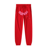Trendy Hip-Hop Singer Foil Letter 555555 Couple's Hoodie, Casual Loose Pink Sweatshirt, Unisex
