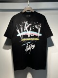 Summer new short-sleeve AM1R1 ICON letter print loose t-shirt, men's trendy casual half-sleeve top, women's