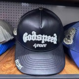 Cross-border European and American trendy brand God&speed skull letter embroidered baseball cap, curved brim cap, unisex outdoor cap