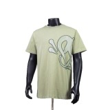 SynaWord European and American trendy brand letter print high street hip-hop casual trendy short-sleeve T-shirt men's set