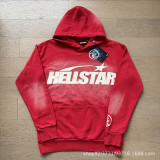 Cross-border European and American HELL NFC high street washed vintage distressed trendy loose hooded sweatshirt for men and women, same style for couples