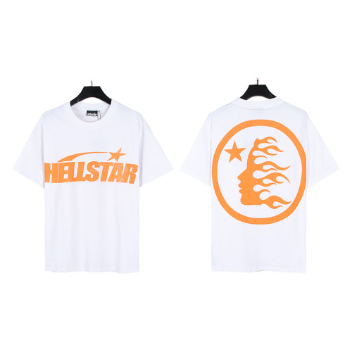 New cross-border HELL trendy high-quality vintage distressed T-shirt, loose fit printed short-sleeve T-shirt, unisex style for couples