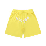 Cross-border hip-hop European and American trendy shorts 555555 spider web letter loose Sp5der shorts for men in stock for summer