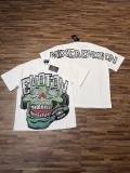 26ss Cross-Border Foreign Trade Mixed Emotion American Fashion Brand New Short-Sleeve Angel Rhinestone Loose T-Shirt for Men