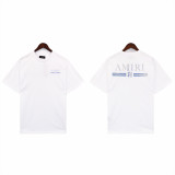 European and American trendy brand AMIRI series tie-dye micro-logo washed retro casual short-sleeve T-shirt, unisex