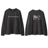 Hip-hop SAINT MICHAEL ICON new vintage graffiti loose-fit round-neck long-sleeve T-shirt for men and women
