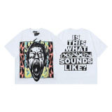 25ss Cross-Border Foreign Trade Hellstar American Trend High Street Retro Print Summer Loose Short-Sleeve T-Shirt Unisex