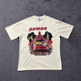 American high street niche fashion brand summer new skull figure basketball print retro loose round neck short sleeve T-shirt