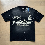 25ss Summer New American Style Trendy Brand Hell Star Unisex Couple's Oversized Loose Pullover Short Sleeve T-Shirt Tee