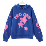 25ss cross-border foreign trade Sp555der American-style trendy brand foam letter full rhinestone hoodie sweatshirt and pants for men and women