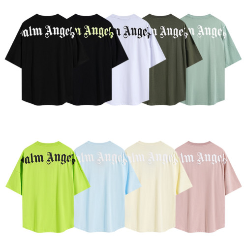 Palm Angels trendy high street letter print short-sleeve batwing sleeve loose-fit pure cotton unisex T-shirt