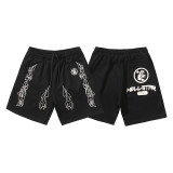 Cross-border American fashion Hellstar series new high-quality terry casual shorts with drawstring, unisex