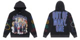 25 new European and American trendy brand skull rock band unisex casual loose hooded sweatshirt for teenagers