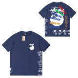 Cross-border trendy brand 230 GSM short-sleeve T-shirt, high-quality seamless tubular fabric, foreign trade cross-border half-sleeve
