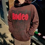 Cross-border foreign trade top version Sp555der spider web American style trendy unisex pullover hoodie