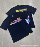 Cross-border American fashion brand THAT'S COUGH street print loose casual couple's T-shirt high quality