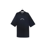 Foreign trade cross-border wholesale pa angel trendy brand coconut tree flame letter logo graffiti paint short-sleeve T-shirt for men and women