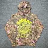 Cross-border foreign trade top version Sp555der spider web American style trendy unisex pullover hoodie