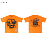 26ss Cross-Border Foreign Trade RRR123 CVA American Style Trendy Streetwear Vintage Washed Loose Short-Sleeve T-Shirt for Men