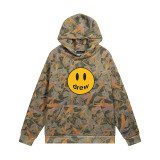 DREW ICON Smiling Sunflower Print Justin Bieber Trendy Unisex Casual Loose Hoodie Sweatshirt