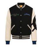 25ss cross-border foreign trade American fashion high street retro skull embroidery hip-hop street loose padded baseball jacket for men and women