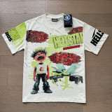 Summer new American-style trendy brand Hell Star unisex couple's large size loose pullover short-sleeve T-shirt