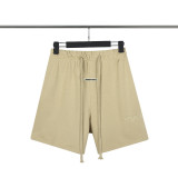 European and American FOG sub-line ESSENTIALS reflective shorts, trendy loose casual drawstring high street shorts