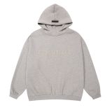 New autumn and winter FOG ICON sub-line ESSENTIALS silicone letter fleece-lined hoodie, unisex