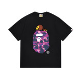BAPE TShirt SS Summer Ape Head Little Monkey Camouflage Unisex Short Sleeve Round Neck T-Shirt for Men