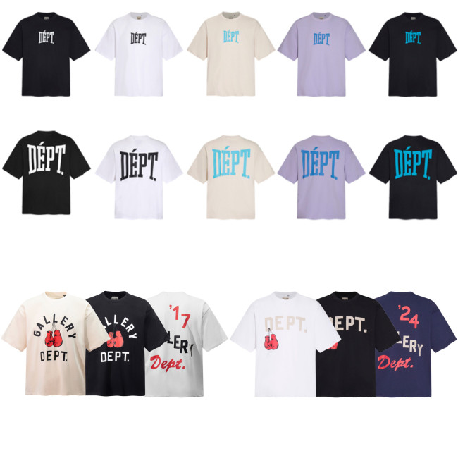 GALLERY DEPT TIDE trendy brand classic letter slogan LOGO gradient print short-sleeve T-shirt unisex