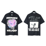 25ss cross-border American fashion brand Hellstar high street loose street casual pure cotton short-sleeve T-shirt unisex