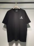 Cross-border trendy brand AMIRI letter logo cross and four-pointed star double-thread pure cotton unisex loose-fit short-sleeve T-shirt