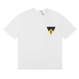 25ss cross-border European and American trendy brand RHUDE character, coconut tree, and letter print American style short-sleeve T-shirt, unisex