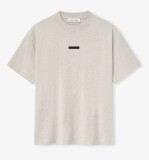 Cross-border American streetwear brand FOG's summer ESSENTIALS letter pattern embossed short-sleeve T-shirt for men and women, featuring high street fashion style.