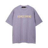 FOG ICON Spring/Summer New Double Row Dopamine Letter Short Sleeve Unisex High Street T-Shirt