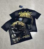 American-style super popular niche trendy brand summer Hell Star full-print graffiti short-sleeve loose-fit unisex T-shirt