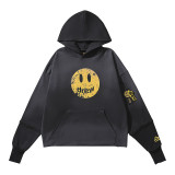 DREW ICON Smiling Sunflower Print Justin Bieber Trendy Unisex Casual Loose Hoodie Sweatshirt