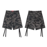 Hellstar Shorts American fashion brand loose casual denim shorts with rhinestone wash, INS knee-length shorts for men and women