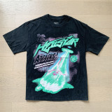 25ss Summer New American Style Trendy Brand Hell Star Unisex Couple's Oversized Loose Pullover Short Sleeve T-Shirt Tee