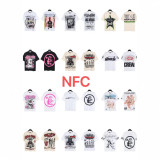 New cross-border HELL trendy high-quality vintage distressed T-shirt, loose fit printed short-sleeve T-shirt, unisex style for couples