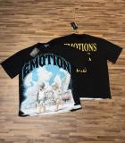 26ss Cross-Border Foreign Trade Mixed Emotion American Fashion Brand New Short-Sleeve Angel Rhinestone Loose T-Shirt for Men