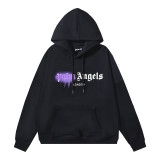 American streetwear brand Palm Angels city letter print terry high street retro hooded sweatshirt for men and women