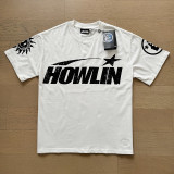 Cross-border American streetwear brand Hell Star washed vintage letter print loose-fitting youth short-sleeve street T-shirt, unisex