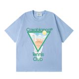 Cross-border summer new trendy Casablanca short-sleeve letter logo printed unisex T-shirt