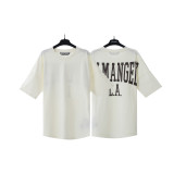 Cross-border foreign trade pa angel European and American trendy brand large logo letter high street unisex couple loose short-sleeve T-shirt ins